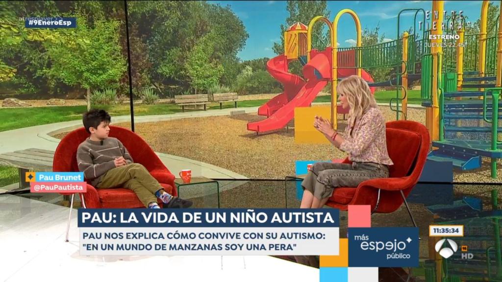 Pau en 'Espejo Público'.