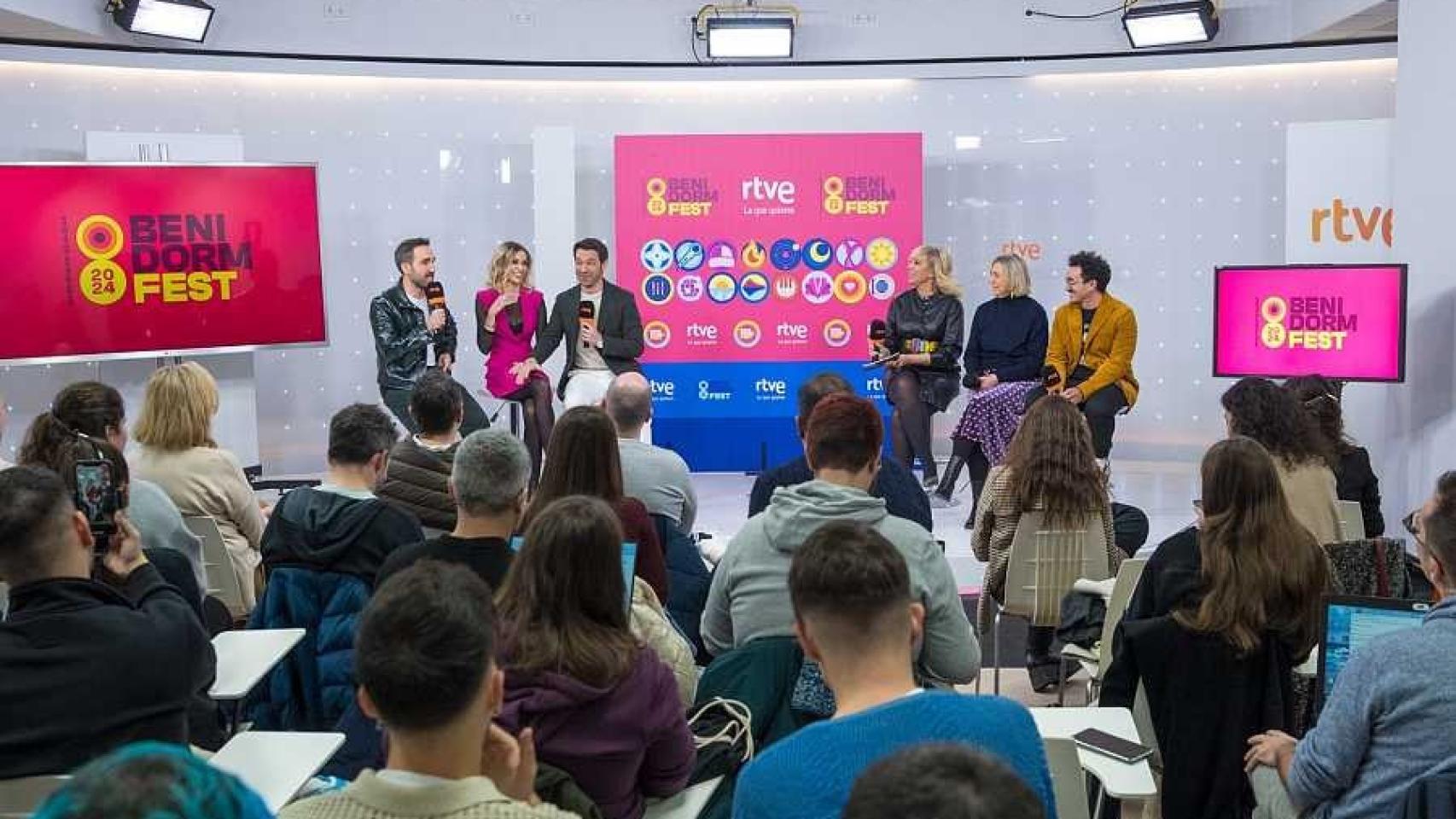 Imagen de la presentación del Benidorm Fest 2024.