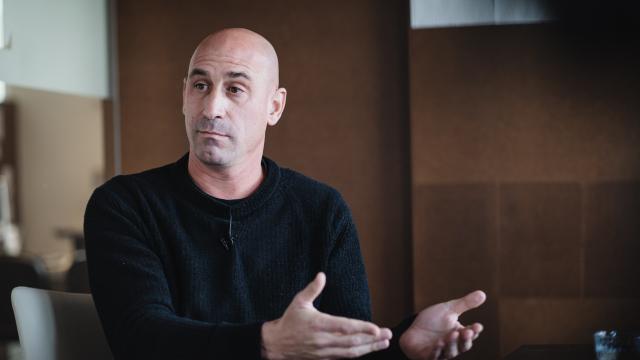 Luis Rubiales, durante su entrevista en EL ESPAÑOL