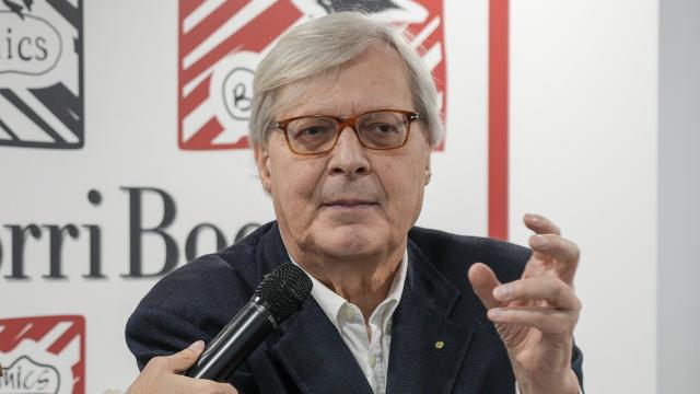 El subsecretario de Cultura de Italia, crítico de arte y tertuliano Vittorio Sgarbi el 18 de diciembre de 2022 en Viterbo (Italia) Foto: Merulana vía Wikimedia Commons (CC BY-SA 4.0)
