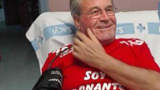 Francisco del Amo donando. Foto: Centro de Hemoterapia y Hemodonación de Castilla y León.