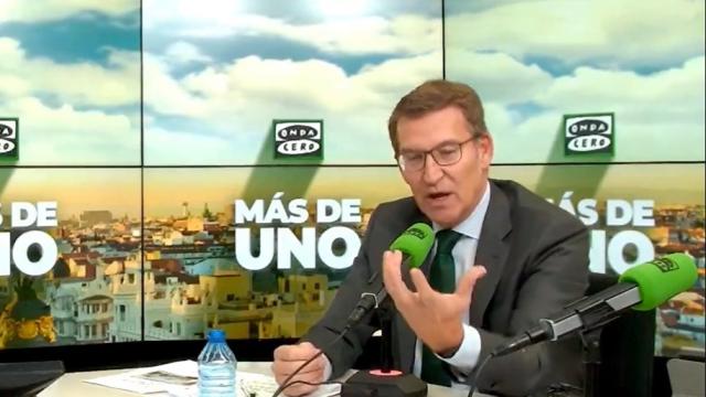 El líder del PP, este martes en los estudios de Onda Cero.