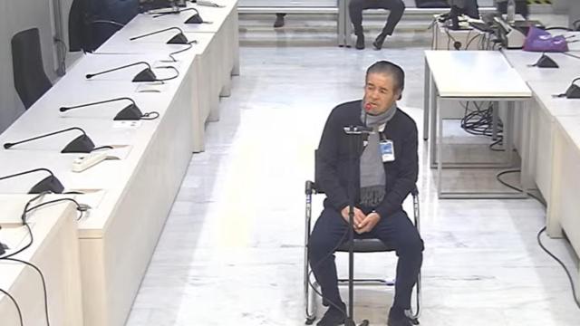 El cantaor Tito Losada, en la Audiencia Nacional.