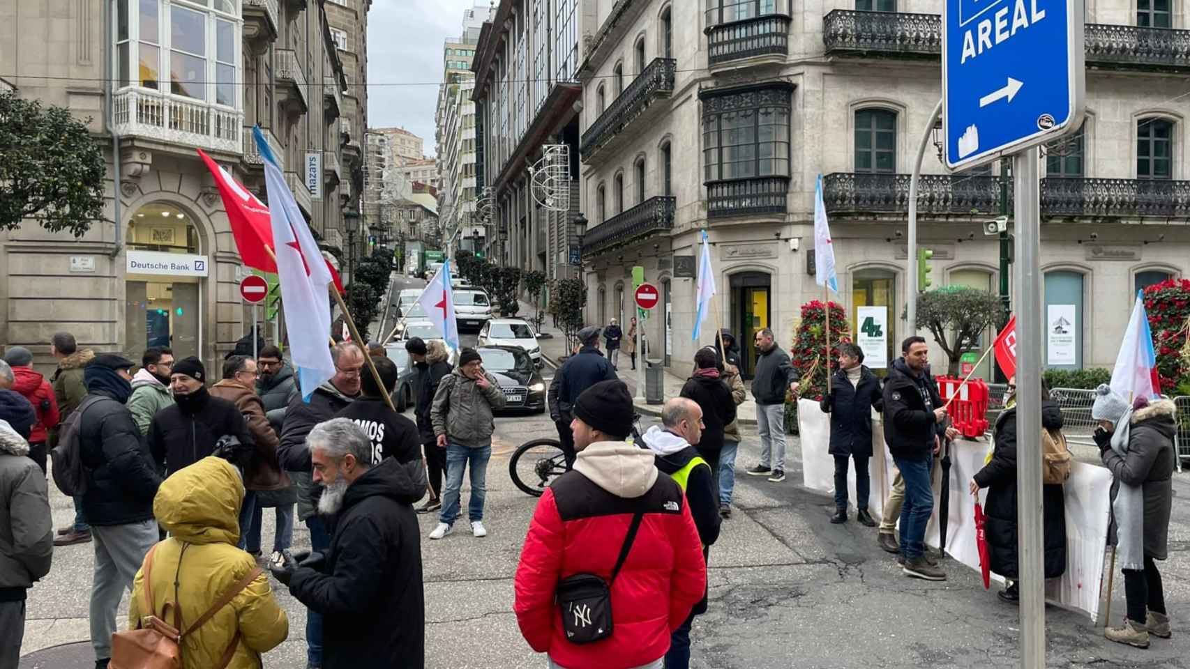 Protestas de los trabajadores de Vitrasa.