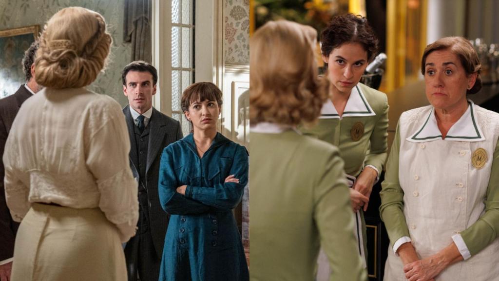 Escenas de 'La Promesa' y 'La Moderna'.