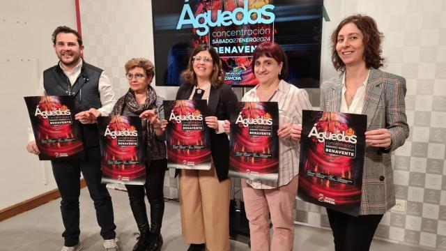 Víctor López de la Parte, Beatriz Asensio, María Josefa Reguera (Pepa) y Francisca Urueña