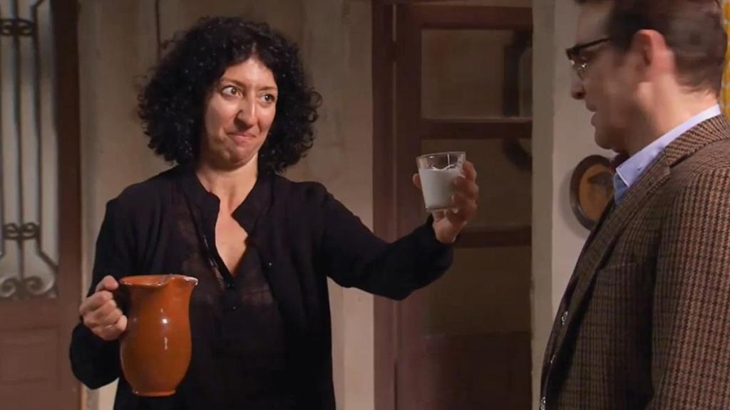 Mónica Cervera junto a Luis Merlo en 'La que se avecina'.