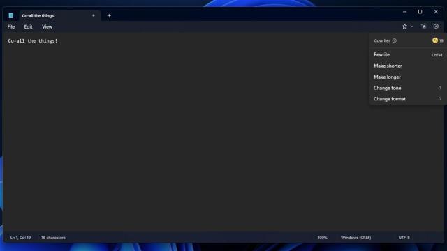 La nueva función del Bloc de Notas de Windows