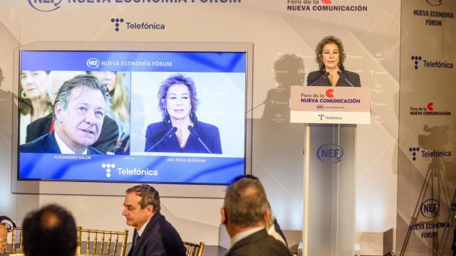 Ana Rosa Quintana durante la presentación de la renovada campaña de '12 meses, 12 causas'.