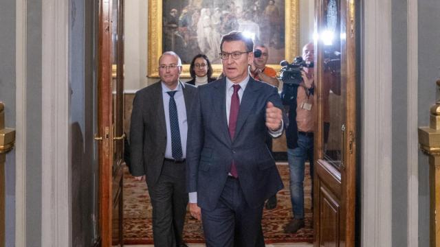 El líder del PP, este miércoles en el Senado.