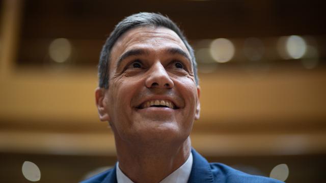 El presidente del Gobierno, Pedro Sánchez, este miércoles en el Senado, donde se ha celebrado el Pleno del Congreso.