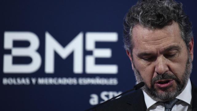 El presidente de la CNMV, Rodrigo Buenaventura, durante una intervención en el Palacio de la Bolsa de Madrid.