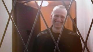 El opositor ruso Alexei Navalny durante la vista judicial de este miércoles, celebrada de forma telemática.