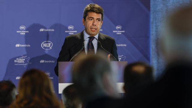 Carlos Mazón, este miércoles en Valencia.