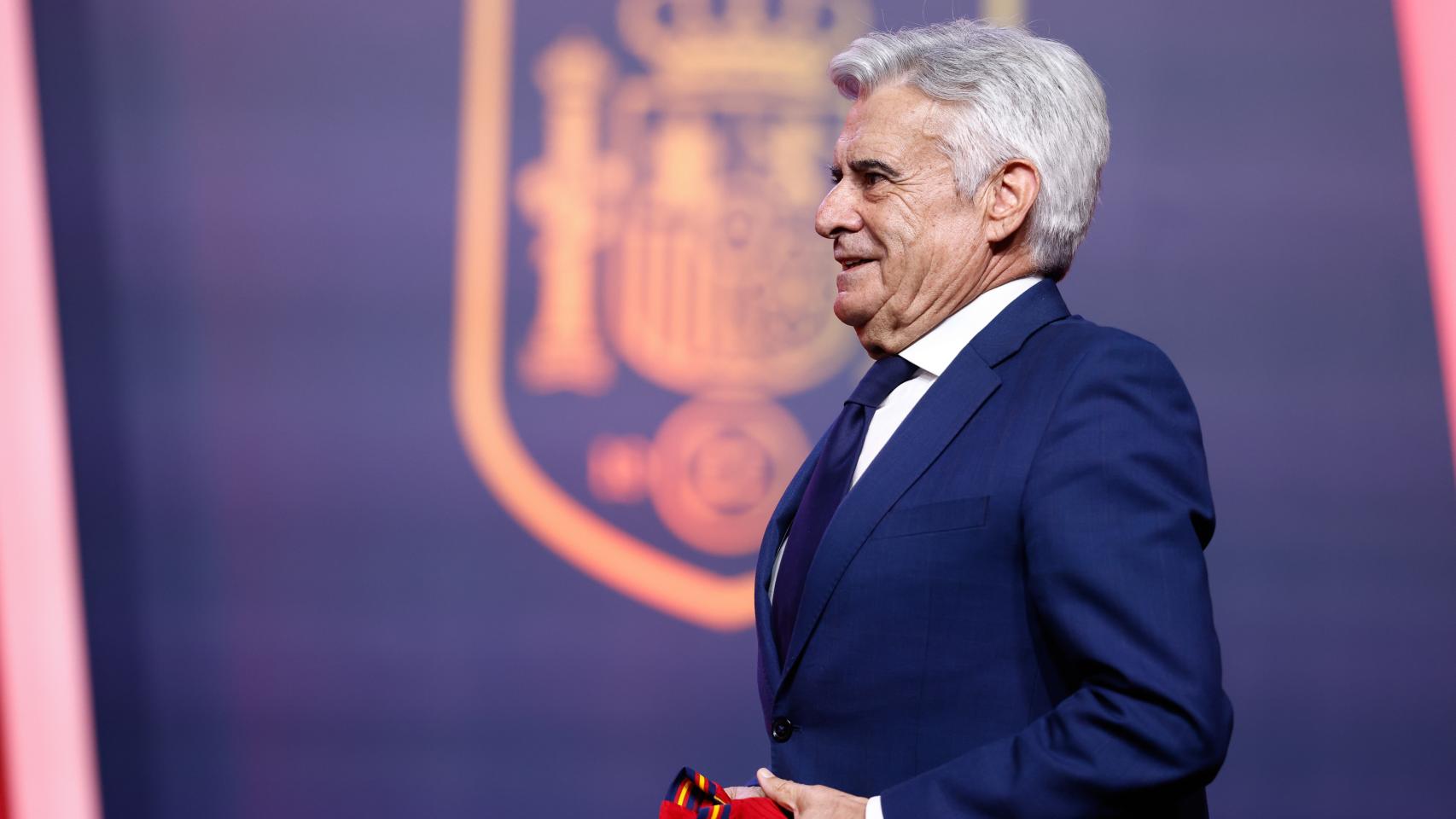 Pedro Rocha, en un acto de la RFEF.