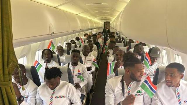Los jugadores de la selección de Gambia