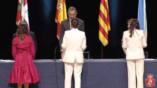 El rey Felipe, el pasado 31 de enero durante la entrega de despachos a los jueces de la 71 promoción./