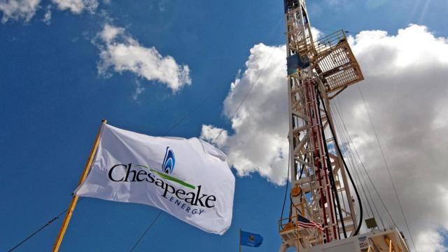 Plataforma de gas de Chesapeake Energy.