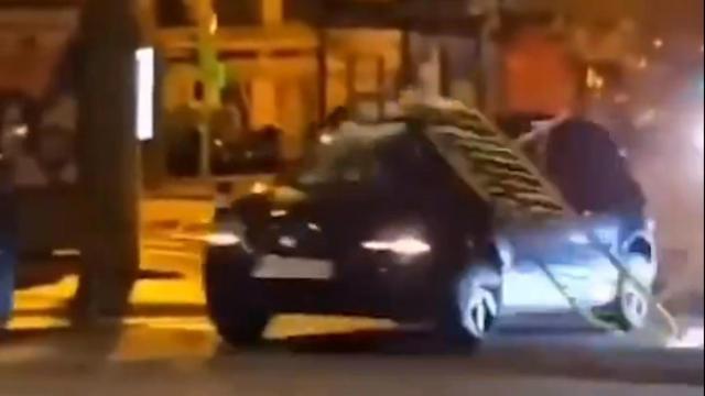 Captura del momento del atropello.