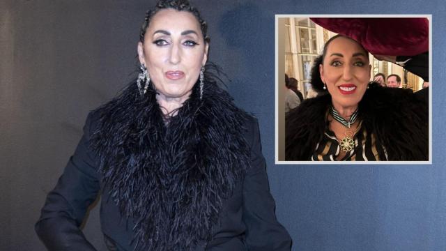 La actriz, en un montaje de Magas.