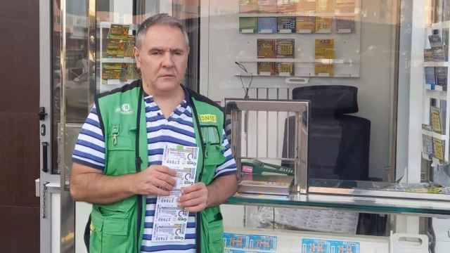 Vendedor de la ONCE en una imagen de archivo.