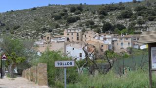 Vistas al pueblo de Tollos, Alicante.