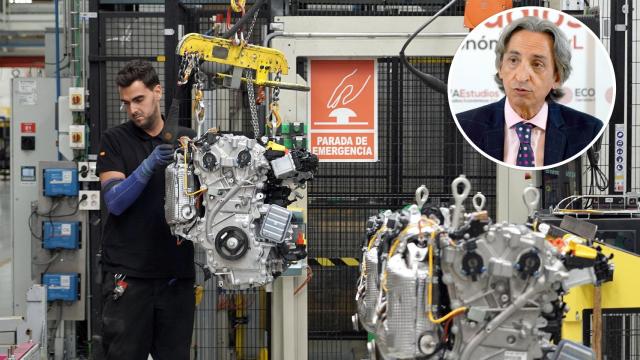 Un trabajador de Horse y el presidente del Ecova, Juan Carlos De Margarida