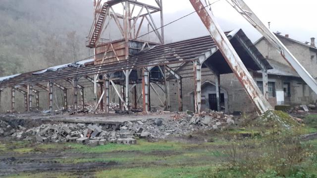 Obras de rehabilitación del 'Pozo María'