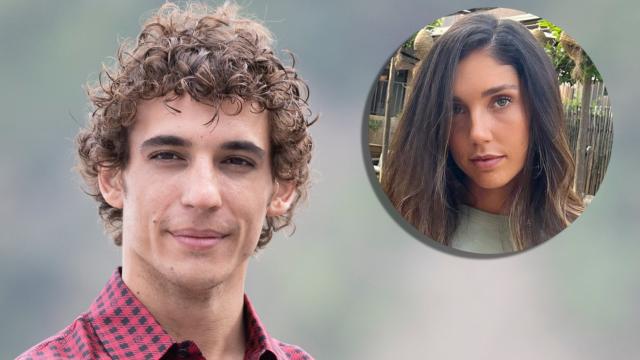 Miguel Herrán junto a su pareja, Celia Pedraza, en un montaje de EL ESPAÑOL.