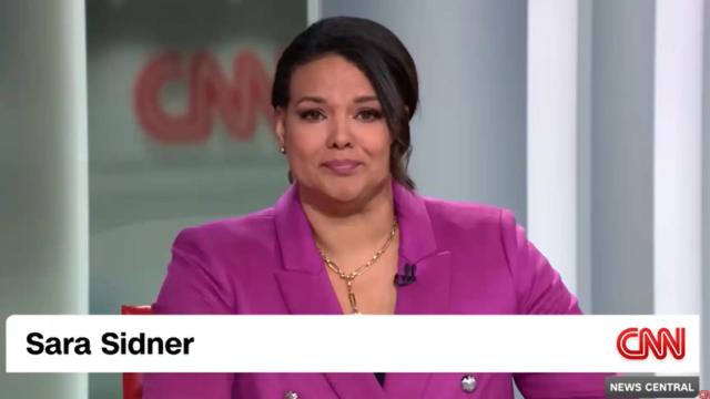 Imagen de Sara Sidner, presentadora de la CNN.
