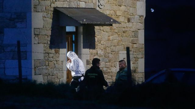 Casa de Guntín (Lugo) donde se cometió el crimen.