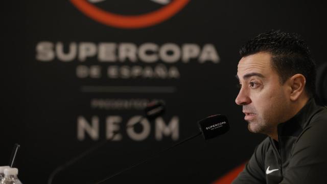 Xavi Hernández, en rueda de prensa