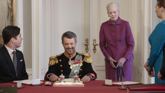 Federico, Christian y Margarita, aguantando las lágrimas.