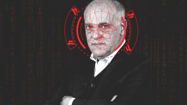 Javier Tebas, en un fotomontaje