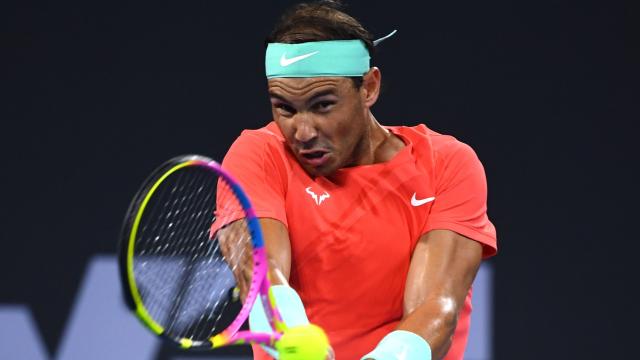 Rafa Nadal, durante el torneo de Brisbane.