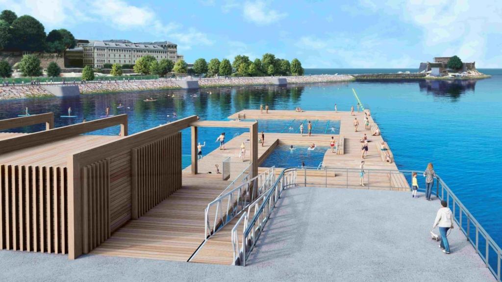 Así será la plataforma flotante de O Parrote.