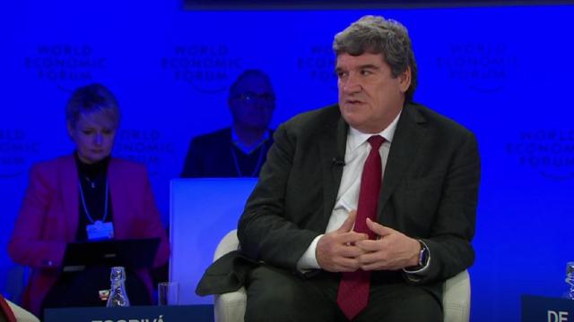 José Luis Escrivá, ministro de Transformación Digital y Función Pública, en el Foro Económico Mundial de Davos 2024.
