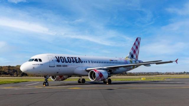 Un avión de Volotea antes de despegar. Cedida por Inés Amil Estudio de Comunicación