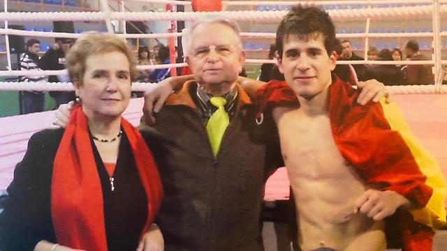 Luisa Ramiro Sánchez, con un campeón salmantino