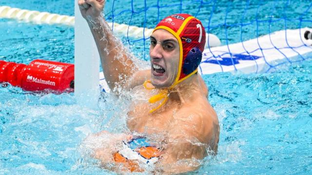 Unai Aguirre, guardameta de la Selección española de waterpolo.
