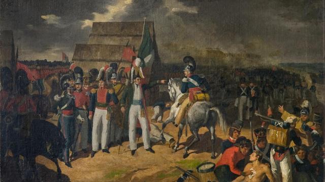 'Acción militar de pueblo viejo, Tamaulipas'. 1835