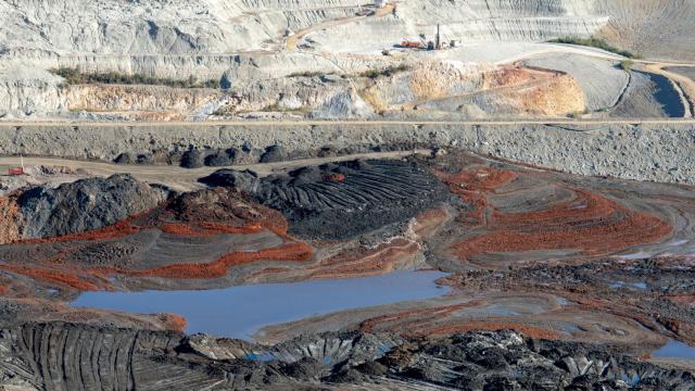 Vistas de la mina de Cobre Las Cruces.