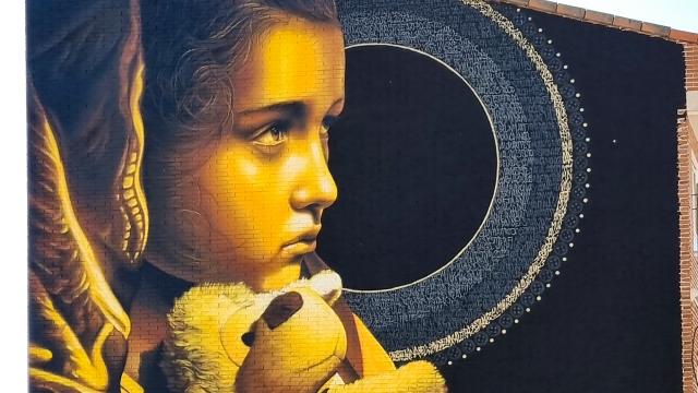 El mural 'La Madonna'.