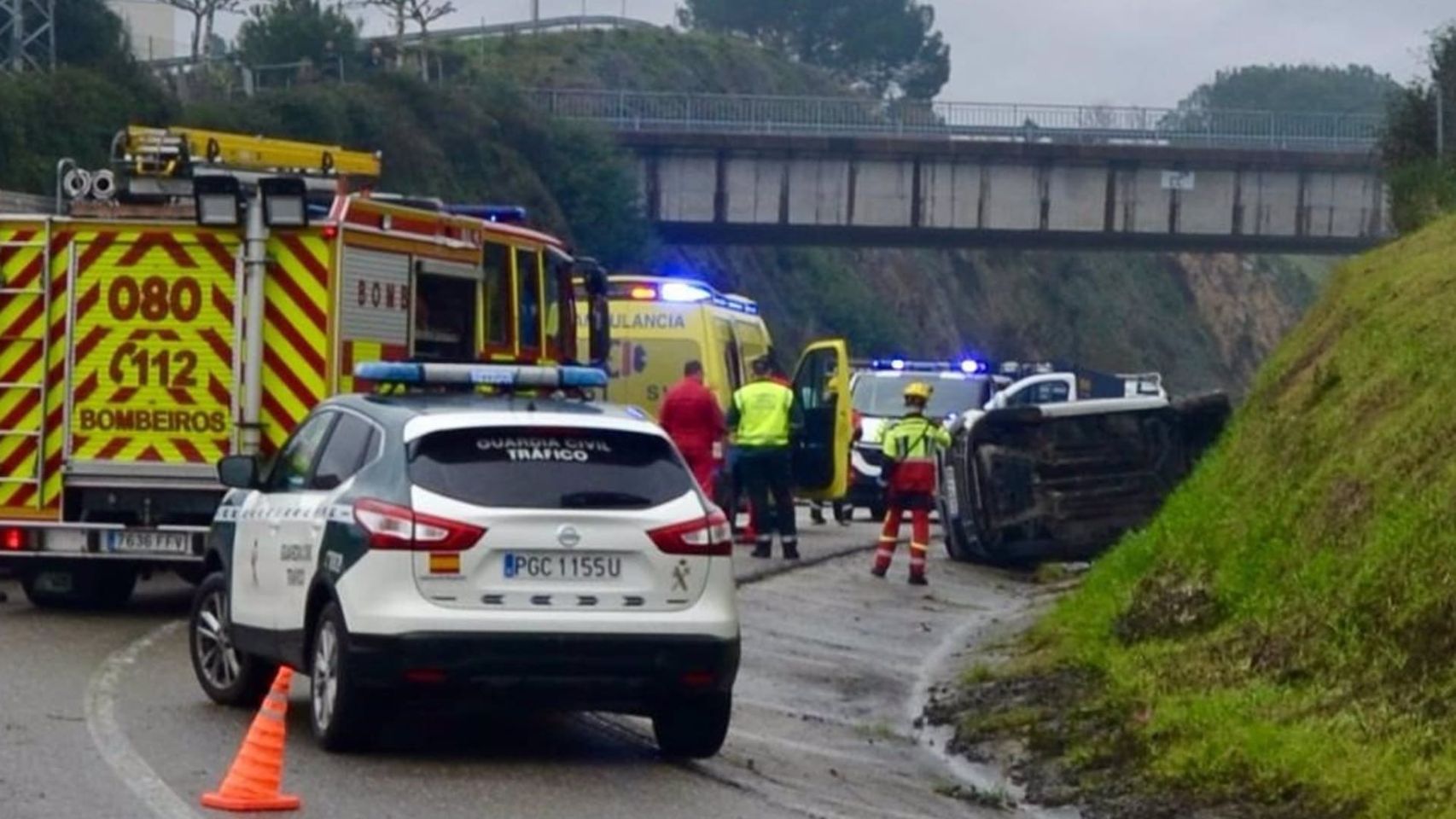 Imagen del accidente.
