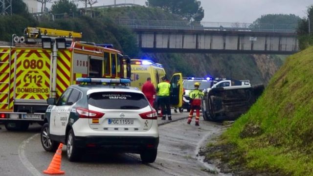 Imagen del accidente.