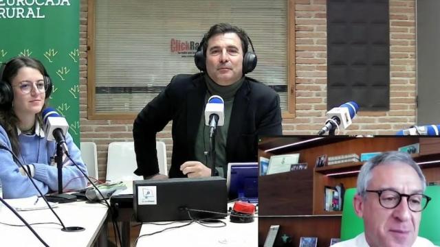 Francés Boya y Javier López Martín con Javier López y Candela Gálvez en un momento del programa