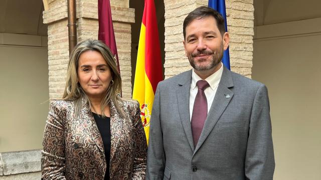Milagros Tolón y David Broceño este miércoles en Ciudad Real.