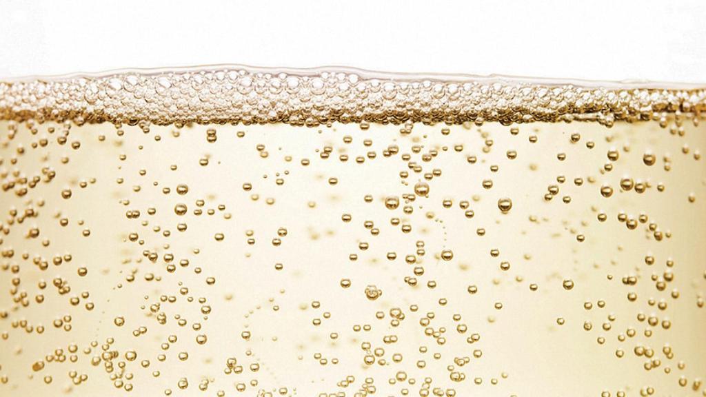 Las burbujas del espumoso.