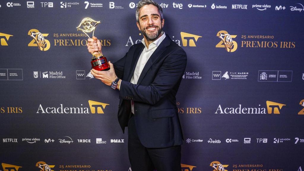 Roberto Leal recibió el premio Iris al mejor presentador de entretenimiento (EFE).