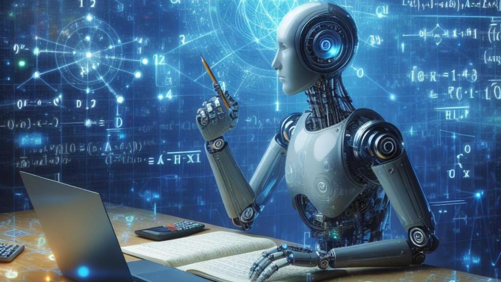 Una IA resolviendo un problema matemático.